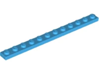 Produktbild von Lego® 1x12 Platten 60479 - 1 Stück Dunkles Azurblau