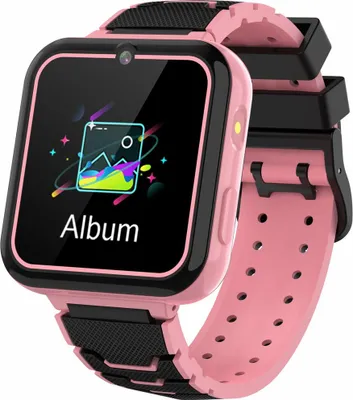 Produktbild von Y16 Kinder Smartwatch mit IPS-Touchscreen, Kamera, Spiele, Telefonfunktion, MP3-Musik, Wecker, Taschenrechner, verstellbares Armband, wasserdicht, pink