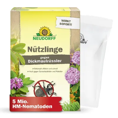 Produktbild von Neudorff Nützlinge gegen Dickmaulrüssler – 5 Mio. HM-Nematoden gegen Maikäfer und Engerlinge