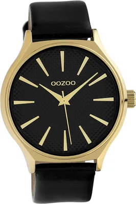 Immagine prodotto di Oozoo orologio da donna in pelle orologio analogico al quarzo bracciale nero Timepieces D2UOC10109