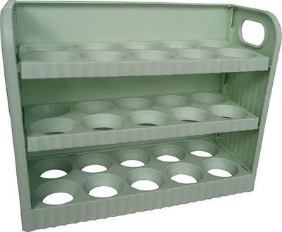 Obrázek produktu pro Držák na vejce, 30 kusů, 3 patra, 26 × 20,5 × 10 cm, vhodný do chladicího boxu