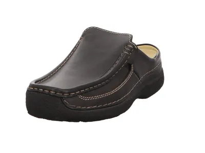 Produktbild von Wolky Roll-Slide Clog, Glattleder, Black 0921050-000 45