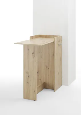 Produktbild von Bartisch >Anett< in Artisan Eiche inkl. Apotheker-Schrank - 105x101x52cm (BxHxT)