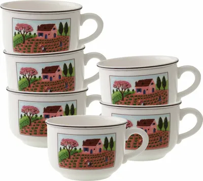 Produktbild von Villeroy & Boch Design Naif Frühstückstasse 330 ml 6er Set