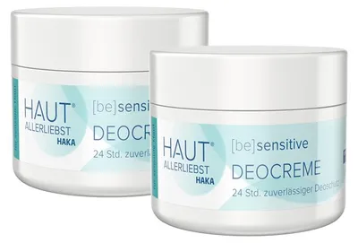 Produktbild von HAKA Deocreme 2x30g Deodorant mit 24h Deoschutz, ohne Aluminium & Alkohol