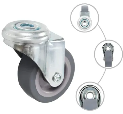 Produktbild von vidaXL 24 Stk. Lenkrollen mit Bolzenloch 50 mm