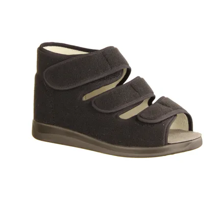 Produktbild von Hoher Verbandschuh Liromed 479-Z1, Schwarz, Textil, NEU - Herrenschuhe Prophylaxe Diabetiker, Schwarz