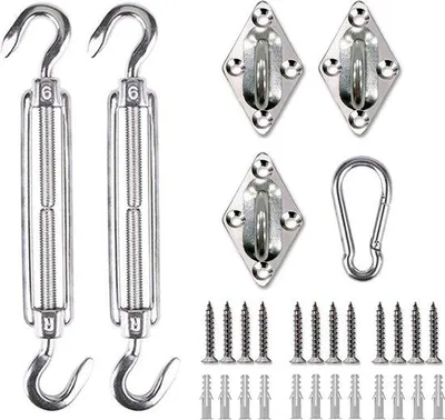 Image de Kit de fixation haut de gamme pour stores de jardin et de terrasse