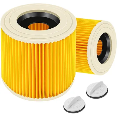 Produktbild von Filter für Karcher WD2 WD3 Staubfilter-Ersatz 6.414-552.0  [2er-Set] Phonillico®