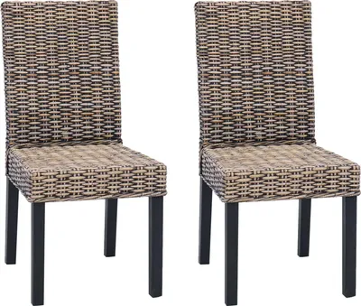 Obrázok produktu pre vidaXL Jedálenská stolička GENDT, 2 kusy, čierna, umývaná, 45 x 54 x 93 cm