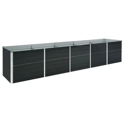 Obrázek produktu pro Maison Exclusive - Zahradní vyvýšený záhon Pozinkovaná ocel 400x80x45 cm Antracitová