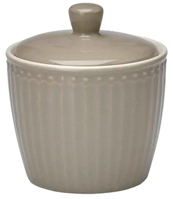 Produktbild von Greengate Alice Zuckerdose warm grey 10 cm