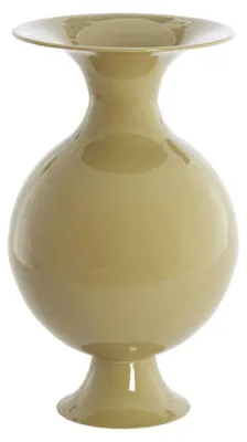 Produktbild von Deko-Vase Metall glänzend olivgrün Ø26x45cm Light & Living