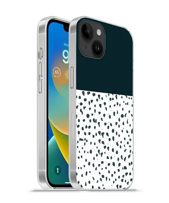 Produktbild von MuchoWow® Handyhülle Schutzhülle Hülle für Apple iPhone 14 Plus - Soft case Polka dots - Schwarz - Weiß Silikon Softcase Handy Hülle - Abbildung