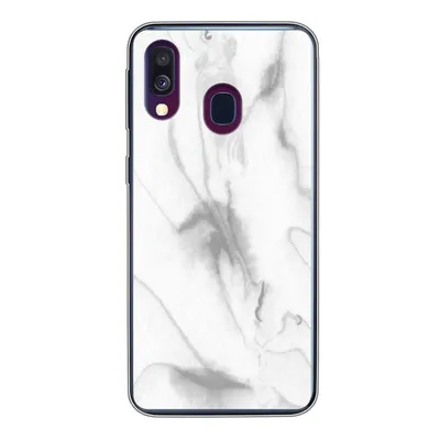 Produktbild von MuchoWow® Handyhülle Schutzhülle Hülle für Samsung Galaxy A40 Marmor - Grau - Weiß - Abstrakt - Marmoroptik Silikon Softcase Handy Hülle - Handy-Tasche
