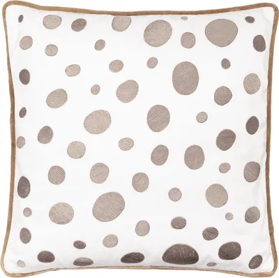 Produktbild von Greengate Neva Kissenhülle mit Stickerei beige 40x40cm