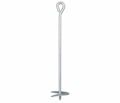 Produktbild von ALBERTS Bodenanker, zum Eindrehen, mit Zubehör, feuerverzinkt, Länge 525mm, Schnecke Ø100mm