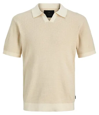 Image de JACK & JONES - Polo en maille pour hommes, modèle Blahudson, col fendue