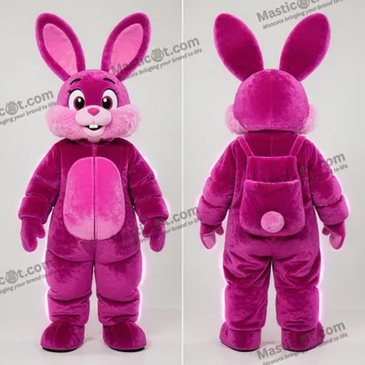 Obrázek produktu pro Sametový MASTICOT maskot divokého zajíce v barvě magenta