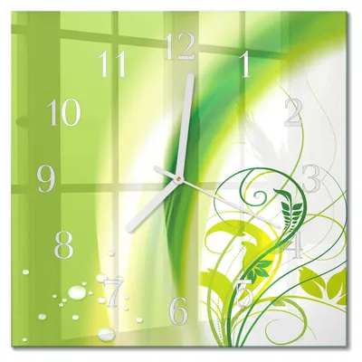 Produktbild von Tulup Glasuhr Wanduhr Küchenuhr Echt-Glas 30x30 cm Modern Dekorativ Geräuschlos Weiße Zeiger - Modellanlage