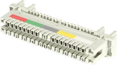 Produktbild von LSA-Anschlussleiste 2/10 zu 10DA für -- Rundstangenmontage, ohne Farbcode