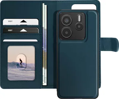 Image de Mayaxess, housse pour Xiaomi Redmi Note 14 5G avec coque détachable, bleu