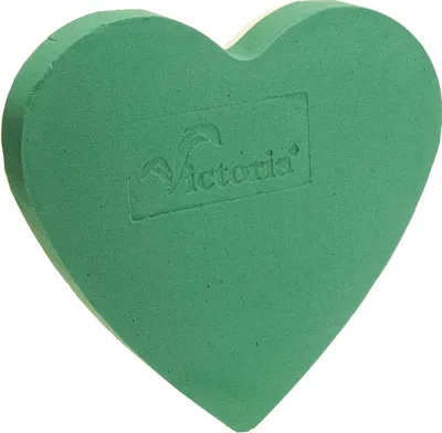 Produktbild von Romantisches Herz aus Steckschaum für kreative Floristik, 2 Stück