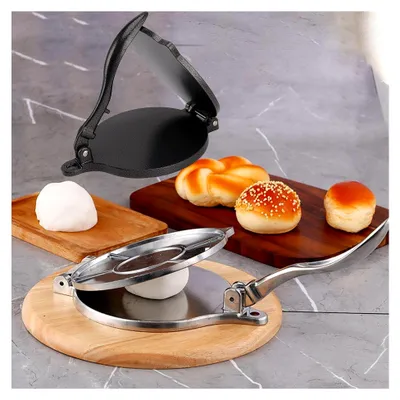 Produktbild von Tortilla-Presse, robuster manueller Tortilla-Maker, Roti-Maker, Mehl-Tortilla-Presse, Tortilla-Maker-Presse für die Herstellung von Handpasteten, Fleischpasteten und