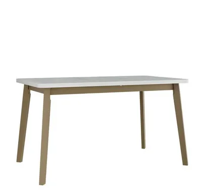 Obrázek produktu pro Rozkládací stůl do jídelny 140x80 cm AMES 6 - bílý / dub sonoma