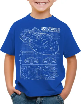 Produktbild von style3 NCC-74656 Voyager T-Shirt Kinder blaupause