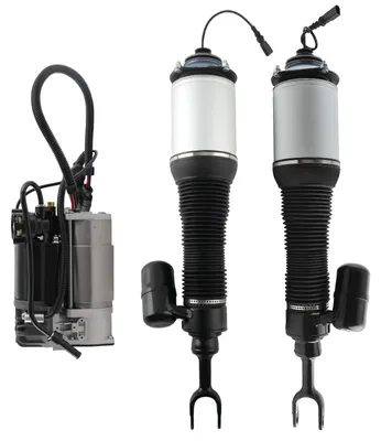 Image de 2 amortisseurs avant avec jambes de suspension à air + compresseur pour VW Phaeton Bentley