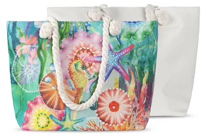 Produktbild von Hip Strandtasche Meer/ See mit Mandalas - 43x60 cm