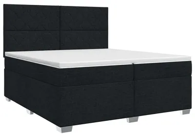Obrázok produktu pre vidaXL Box spring posteľ s matracom čierna 200 x 200 cm látka