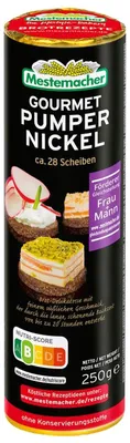 Zdjęcie produktu dla Mestemacher Gourmet Pumpernikiel Bułka słodki smak 250g