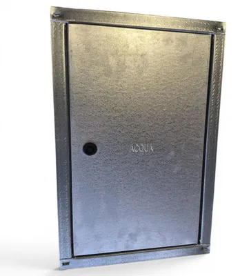 Immagine prodotto di Sportello per contatori acqua in lamiera zincata - H30xL30 cm.