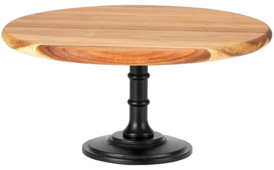 Image de Support à gâteaux en bois Dagère - Présentoir à desserts à un étage