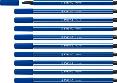 Obrázek produktu pro Stabilo - Plstěné pero 68/32 m tmavě modré | 1 kus | 10 kusů