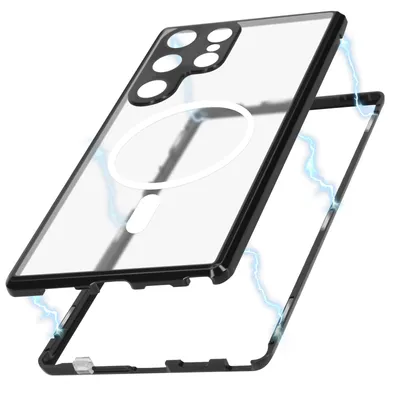 Produktbild von Avizar, MagSafe Schutzhülle 360° Rundumhülle für Samsung Galaxy S24 Ultra, Schwarz