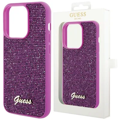 Produktbild von Guess GUHCP14XPMSDGSF iPhone 14 Pro Max 6.7"  hardcase Disco Metal Script Schutzhülle