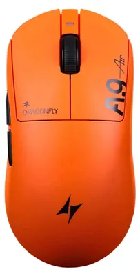 Immagine prodotto di Mouse da gaming wireless ATK Dragonfly A9 Air Ultimate, ultraleggera, 8000Hz, 42k DPI, colore arancione "Sunset"