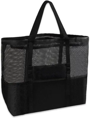 Produktbild von XXL Strandtasche extra groß, mit Reißverschluss, für Damen, Einkauf, Picknick
