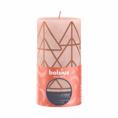Immagine prodotto di Candela Rustica 130/68 Rosa/Ambra