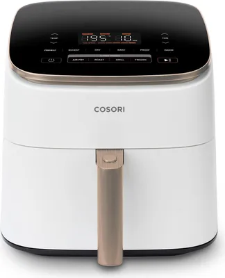 Produktbild von Cosori TurboBlaze Chef Edition, Heißluftfritteuse, 6 l, 30 °C, 230 °C, Einzelbild, Rosa-Goldfarben, Weiß