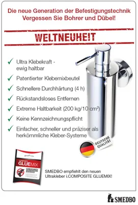 Produktbild von Smedbo XTRA - iComposite Gluemix Kleber für bohrerfreie Montage 6000-10