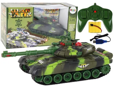 Produktbild von Lean Toys Großer ferngesteuerter Militär-RC-360-Grad-Panzer