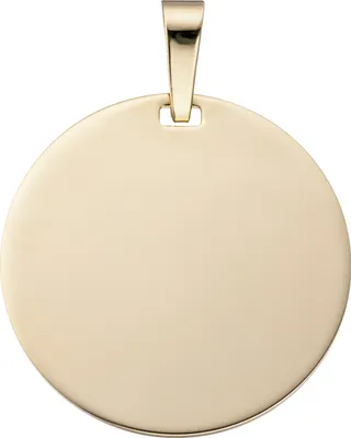 Produktbild von JOBO Anhänger Gravur Gravurplatte rund 333 Gold Gelbgold Goldanhänger