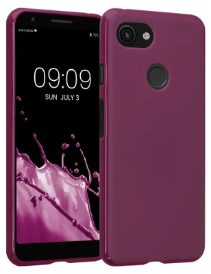 Produktbild von kwmobile Handyhülle für Google Pixel 3 Hülle - TPU Case - Kabelloses Laden - Schutzhülle Cover in Bordeaux Violett