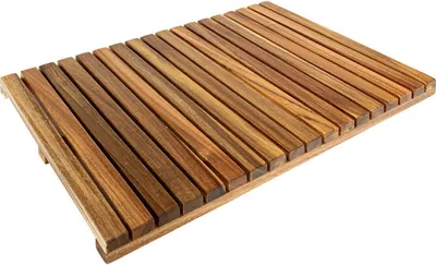 Produktbild von 5 five simply smart - Badematte lattenrost "blackacia" 53x36cm aus akazienholz