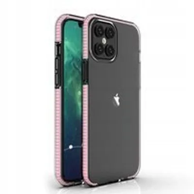 Produktbild von Spring Hülle clear TPU für iPhone 12 Pro Max - Hellrosa KP8662