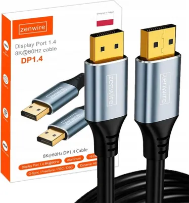 Immagine prodotto di Cavo - Display Port 1.4 2K 4K 144 Hz 8K 60 Hz - DisplayPort per TV, PC, monitor - Cavo - 3 m